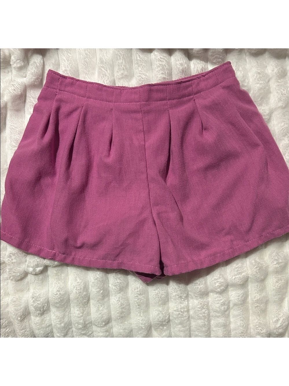 btween High Waist Magenta Women's Shorts
